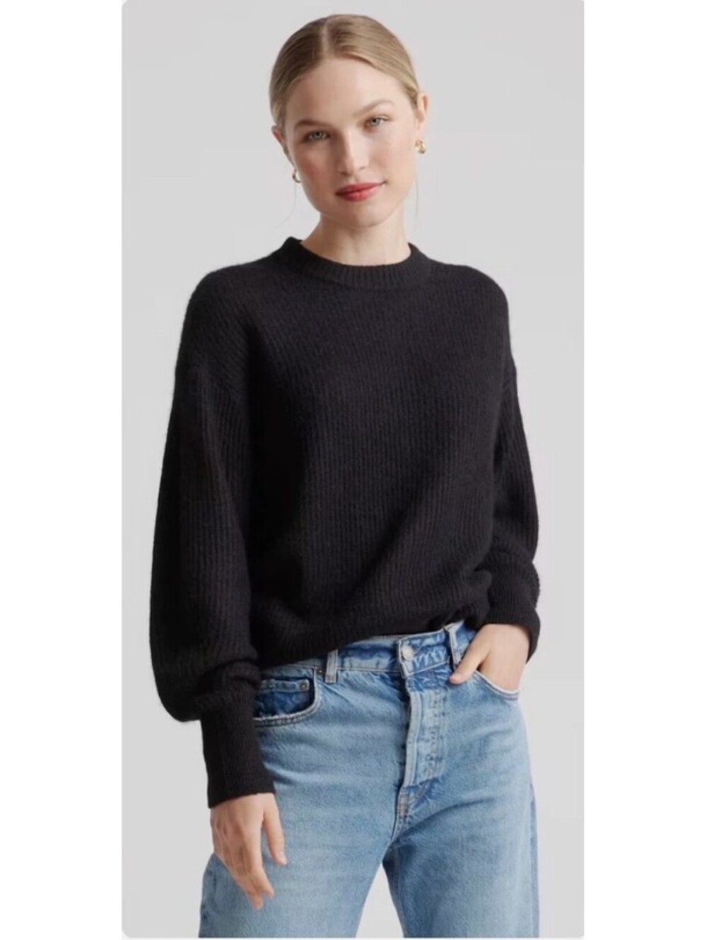 Quince Baby Alpaca Wool Blend Sweater Size Large